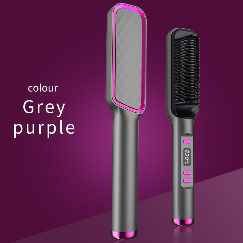 Electric Hot Comb Multifunctional Straight Hair Straightener Comb Negative Ion Anti-Scalding Styling Tool Straightening Brush